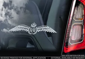 Royal Air Force - Auto Fenster Aufkleber - RAF Wings Crest Schild Logo Badge - V02 - Bild 1 von 1