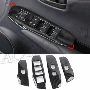 Carbon Look Window Lift Moulding Cover Trims For LEXUS NX200T 300H 300 2015-2020 - Picture 1 of 5