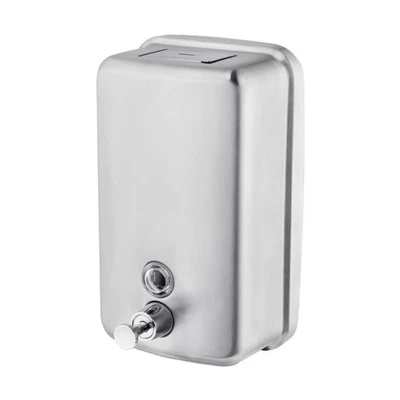 1200ml 40oz Manual Wall-Mount 304 Stainless Steel Hand Liquid Soap Gel Dispenser - Image 1 of 4