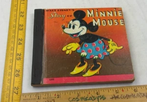 Walt Disney's Story of Minnie Mouse book 1938 WDE Whitman hardcover #1066 - Imagen 1 de 8