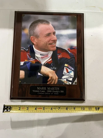 Vintage Mark Martin 2000 Plaque Cover