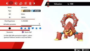 Volcanion 6 IV BR + Masterball Pokemon Sword - Shield Pokemon Spada - Scudo - Picture 1 of 3