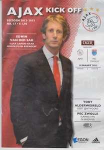 Programma / Programme Ajax Amsterdam v PEC Zwolle 10-03-2013 - Imagen 1 de 1