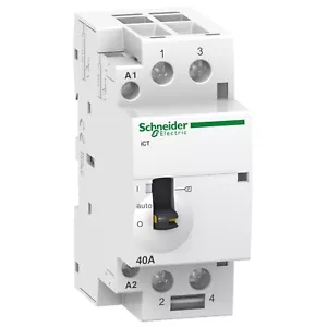 Contattore iCT 2NA 40A SCHNEIDER ELECTRIC comando 230÷240Vca man. A9C21842 - Foto 1 di 1