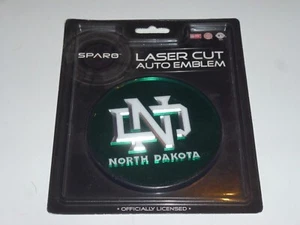 University NORTH DAKOTA Laser Cut AUTO EMBLEM (self adhesive backing) Rico  NIP - Picture 1 of 2