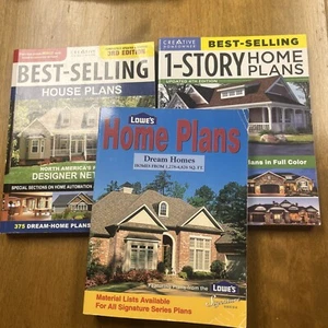 Lot Of 3 Home Plans - Best-Selling House Plans, 1 Story And Home Plans Paperback - Picture 1 of 4