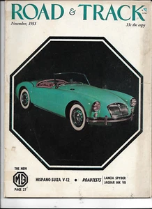 ROAD & TRACK MAGAZINE-----NOVEMBER 1955 - Picture 1 of 1