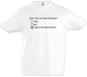 Are You A Car Person Kids Boys T-Shirt Race Racing Racer Petrol Head Fun Love - Picture 1 of 1