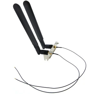 M.2 Extension Cable 8dBi AC WiFi Wireless Antenna Mini PC Low Profile Bracket - Picture 1 of 10