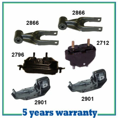 Juego de montaje de motor y transmisión M662 6 piezas para Pontiac Grand Prix 1994-2003 3,1 L Foto 1 de 4