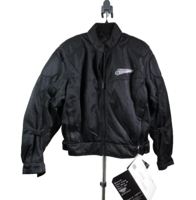 Firstgear Mesh Tech II  Biker Jacket Womens Size Large in Black Canvas | NWT - Image 1 of 4