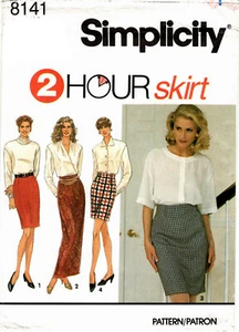 Simplicity 8141 Skirt 2 Hour Misses Sewing Pattern Uncut Size 6-12 - Picture 1 of 2