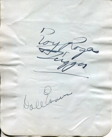 Roy Rogers Dale Evans King of the Cowboys Westerns Dual Signed Autograph JSA Cover