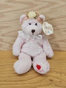 American Cancer Society Plushland Pink Bear “I ❤️ MOM” 2003 Plush MOTHER'S DAY - Foto 1 di 9
