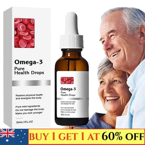 Vegan Omega-3 Natural Vasclear Drops,Fish Oil Alternative,DHA,EPA,Immune Suppor - Picture 1 of 5