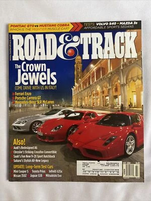 2004 July Road & Track Magazine Battle Of Porsche, McLaren And Ferrari (MH395) - Image 1 of 3