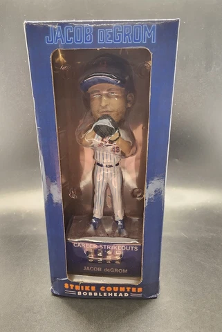 2022 New York Mets Jacob DeGrom Strikeout Counter Bobblehead NY SGA Degrom Cover
