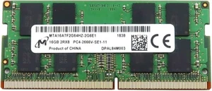 Micron MTA16ATF2G64HZ-2G6E1 - 16GB DDR4-2666V (PC4-21300) SO-DIMM Notebook RAM - Afbeelding 1 van 1