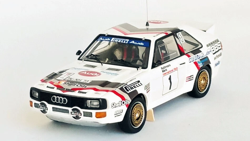 TROFEU TFRRUK91 AUDI SPORT QUATTRO MANX RALLY 1984 MIKKOLA/HERTZ 1:43 - Immagine 1 di 1