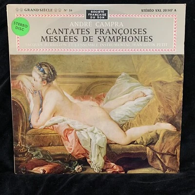 DECCA SXL 20.147 CAMPRA Cantates Francoises, Meslees - HERBILLON - ST LP France - Image 1 of 4