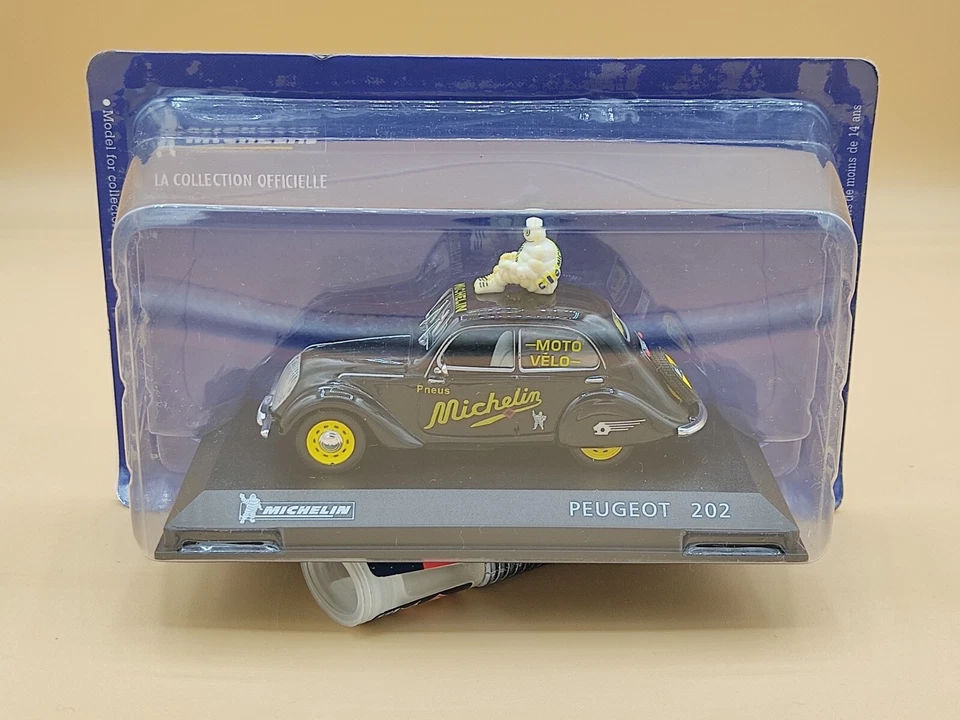 1/43 Peugeot 202 Noir 1938 Michelin IXO Altaya - Photo 1/1