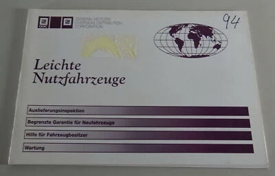 Libretto Chevrolet + GMC Van & Pickup Stand 1994 IN Bianco - Immagine 1 di 3