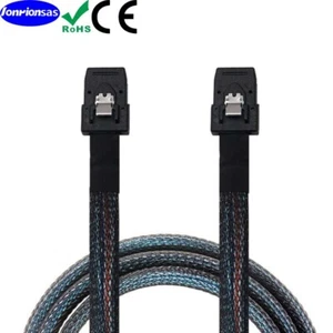 SFF-8087 To SFF-8087 Mini SAS 36-Pin Server Hard Disk RAID 12G High Speed Cable - Picture 1 of 10