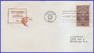 USA5 # 897 ADDR HOUSE OF FARNAM FDC   Wyoming Statehood - Picture 1 of 1