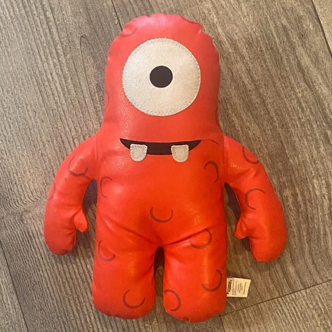 Yo Gabba Gabba! RARE 2010 12in Muno Vinyl Plush Stuffed Doll Friend Red Monster Cover