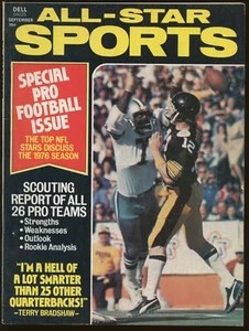 1976 Dell All-Star Sports Pro Football issue Terry Bradshaw Steelers no label - Picture 1 of 2