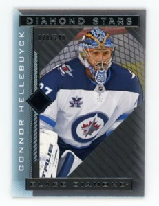 2021-22 UD Black Diamond Connor Hellebuyck Diamond Stars #ed/249 Winnipeg Jets - Picture 1 of 2