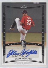 2014 Leaf Perfect Game Showcase Auto Black Dallas Woolfolk #A-DW1 Auto