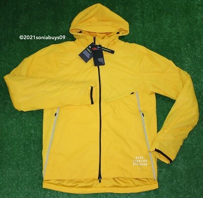 Nike Men's Running Division Dynamic Vent Jacket, CU7889-743, Yellow, Size S - Image 1 of 4