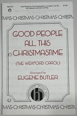 Flauta violín teclado Good People All This Christmastime The Wexford Carol SATB Foto 1 de 4