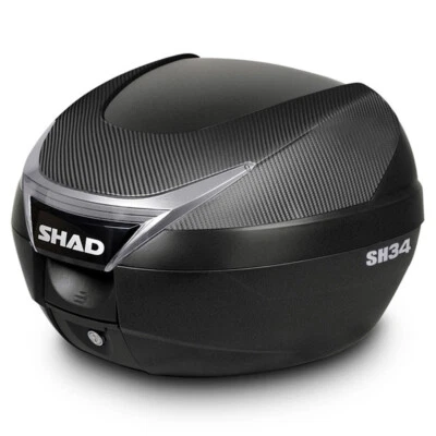 HYOSUNG GV125 S Aquila Top Case 34 Litros Cubierta Carbono + Accesorios Foto 1 de 4