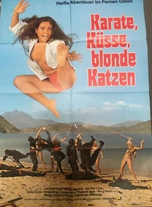 Karate, Küsse, blonde Katzen - A1 Kinoplakat Sexplotation Ernst Hofbauer - Bild 1 von 3
