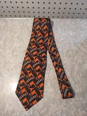 Corbata de colección University of Texas Longhorns 100 % seda ropa para el cuello Eagle Foto 1 de 3