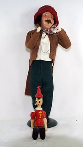 BYERS CHOICE CAROLER - Puppeteer with Pinocchio Puppet 1996 - Picture 1 of 1