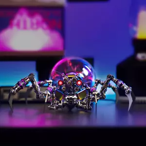 Cyberpunk Plasma Ball Spider 3D Metal Puzzle DIY Steampunk Model Kit with Plasma - Picture 1 of 6