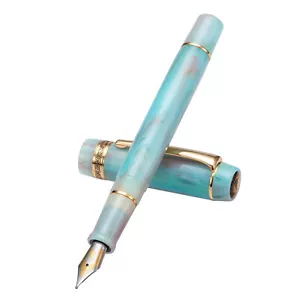 Pluma Estilográfica Kaigelu 316A EF/F/M Plumín, Azul Rojo Remolino Acrílico Escritura Regalo Pluma - Imagen 1 de 9