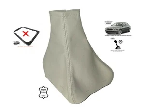 Gear Stick Gaiter For Jaguar X-Type 2001-2009 Champagne Beige Leather - Afbeelding 1 van 5