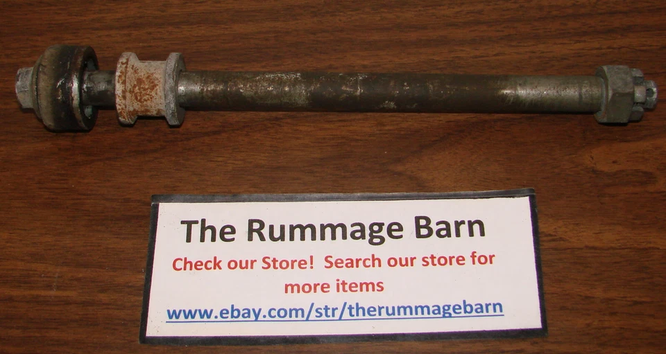 REAR WHEEL AXLE with SPACERS ---------- 1981 KAWASAKI KZ550 C2 LTD - Image 1 of 1