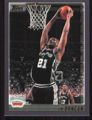 2000 TOPPS TIM DUNCAN 60 NRMT BASKETBALL SAN ANTONIO SPURS - Image 1 of 2