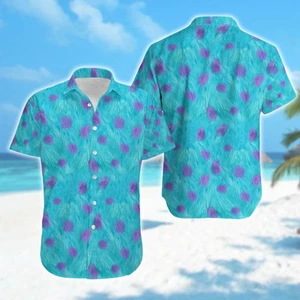 Disney Monster Fur Inc Hawaiihemd James P Sullivan Halloween Kostüm 3D alle - Bild 1 von 2