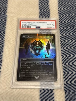 2023 Magic the Gathering Special Guests Mana Crypt foil PSA 10 GEM MT - Image 1 of 4