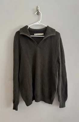 Untouched World NZ Knit Merino Wool Possum Fur Collared Sweater | Size M - Image 1 of 4