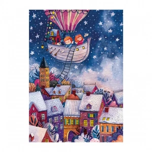 Davici Wooden Jigsaw Puzzle "Christmas Stories" 14x19cm - 80pcs - Beginner Level - Picture 1 of 4