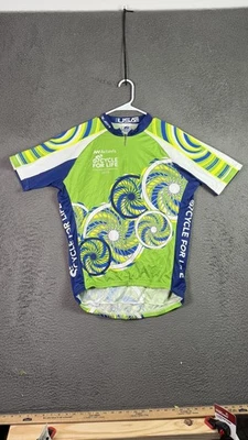 Camiseta masculina Voler Cycle For Life XL base fibrose cística 2015 EUA ciclismo - Imagem 1 de 4