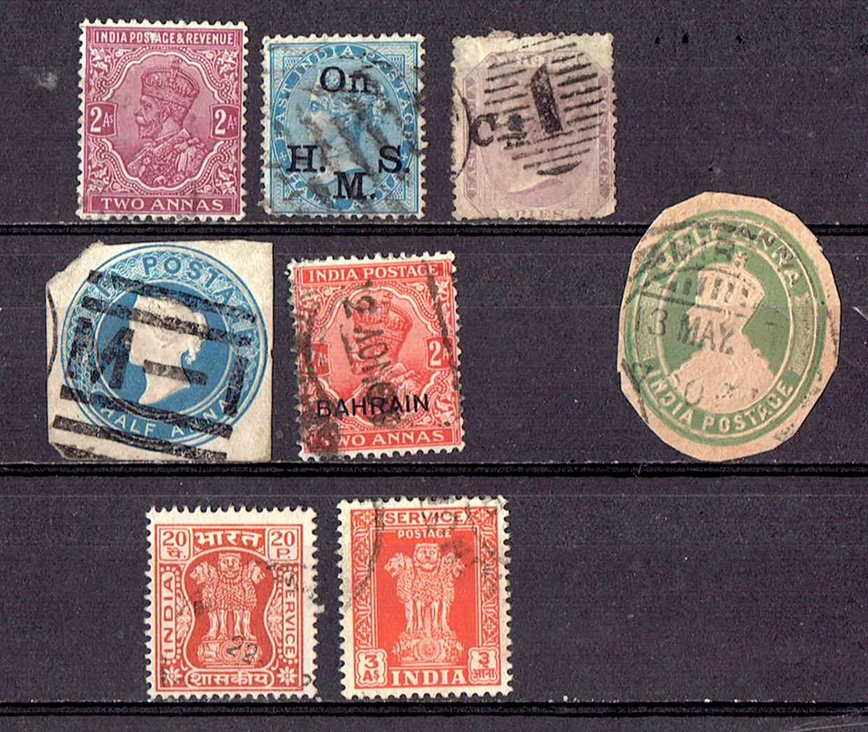 India 1856-92 QV 8 USADO. HV £ 70 Foto 1 de 1