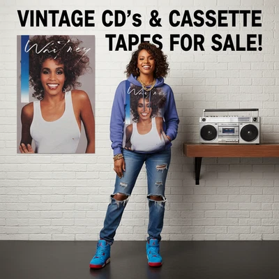 •WHITNEY HOUSTON - WHITNEY• ~1987 OG PRESSING~ (CASSETTE TAPE) (CANADIAN BLACK S - Image 1 of 4